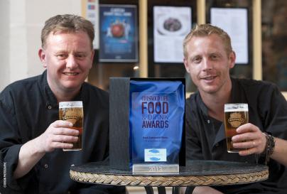 Chefs Justin Ashley and Johny Adlington with their Cotswold Life Awardlr.jpg
